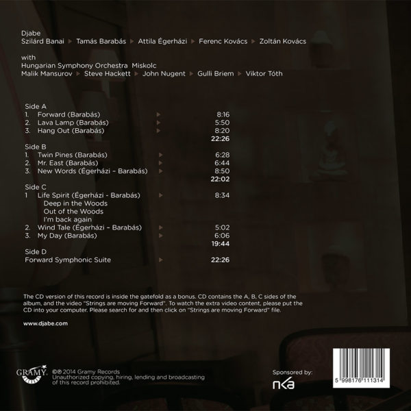 Djabe – Forward (2LP+CD) back cover