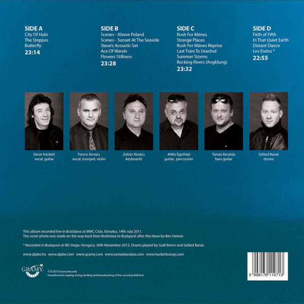 Djabe special guest Steve Hackett – Summer Storms and Rocking Rivers (2LP) back cover
